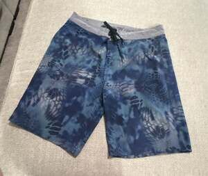 American Fighter Men's Blue Camouflage Print Board Shorts Size 38